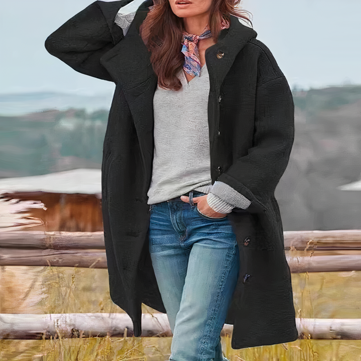 Stylish Woolen Women's Coat | Elegant Overcoat for Every Season