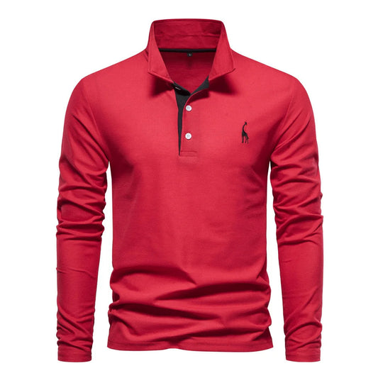 Aiden Men's Polo Shirt | Breathable Fabric, Classic Button Neck 0