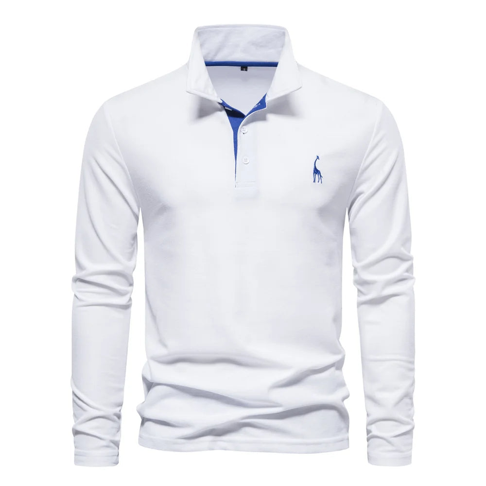 Aiden Men's Polo Shirt | Breathable Fabric, Classic Button Neck 1