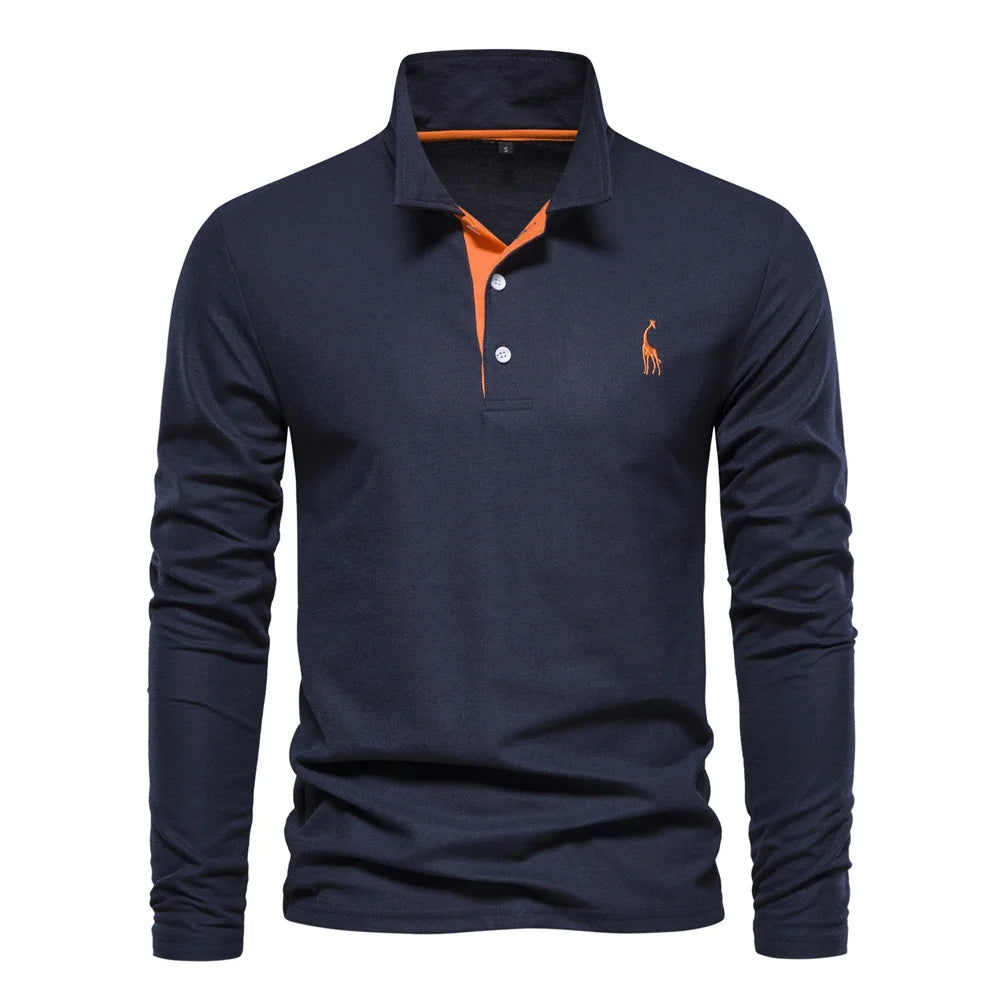 Aiden Men's Polo Shirt | Breathable Fabric, Classic Button Neck 6
