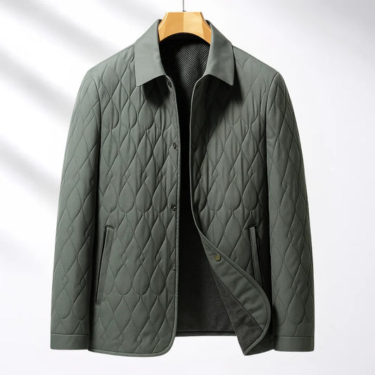 Aiden Men's Quilted Shirt Jacket | Lightweight Shell, Plush Lining 0