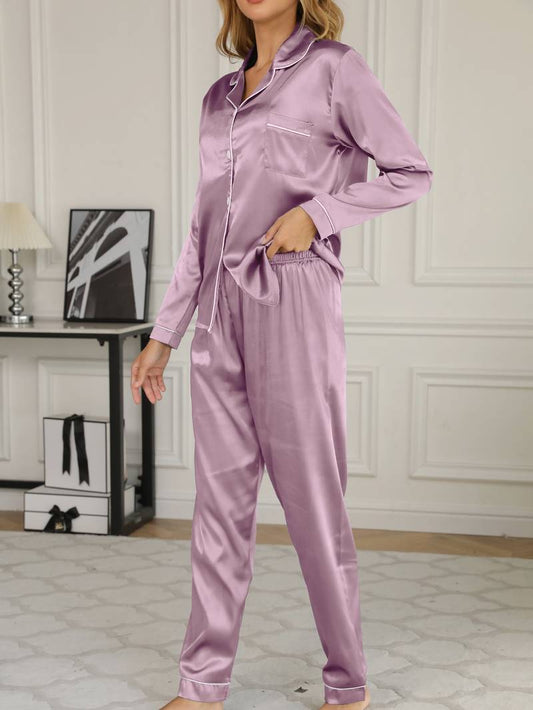 Ava Women's Pajama Set | Silky Satin, Elegant Design 1