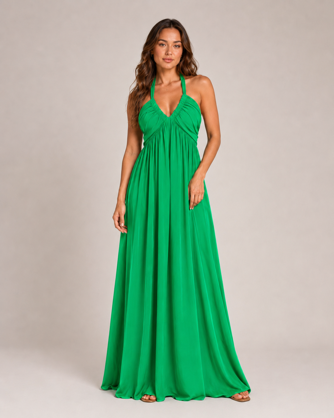 Baukje Women's Maxi Dress | Sleeveless Open Back A-Line Summer Dress 10