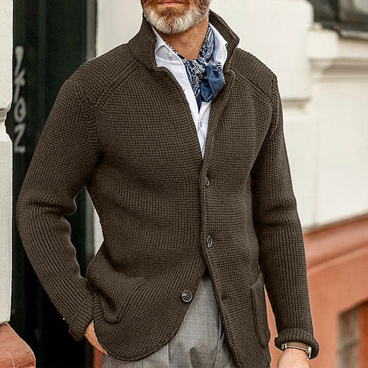 Benn Cardigan Men | Timeless Green Elegance, Comfortable Fit
