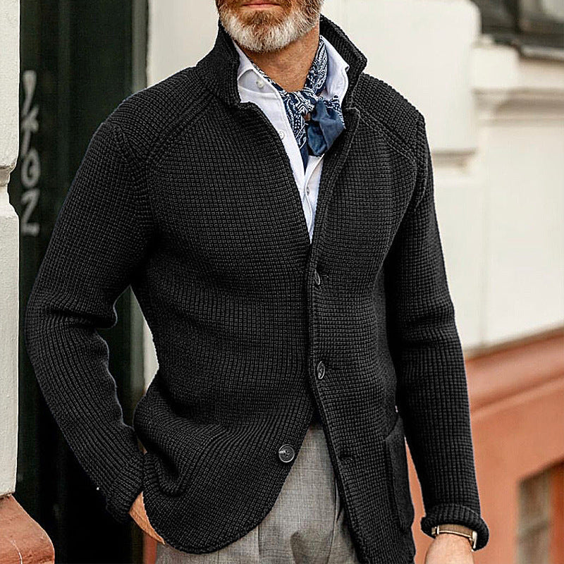 Benn Cardigan Men | Timeless Green Elegance, Comfortable Fit
