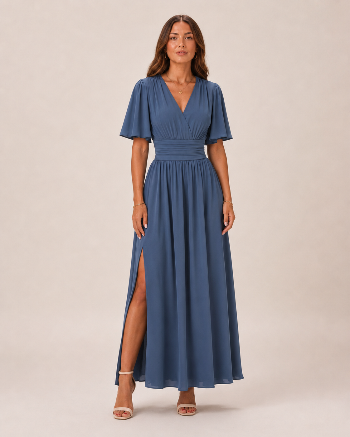 Blythe Women's Maxi Dress | High Waist A-line Skirt, Lightweight Polyester 1