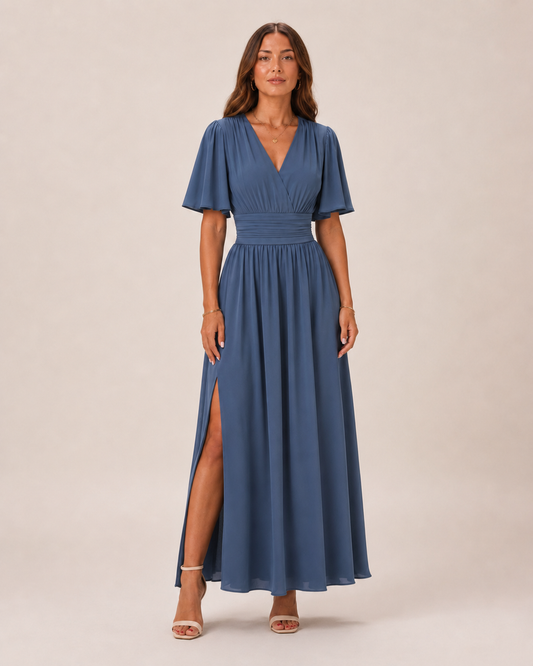 Blythe Women's Maxi Dress | High Waist A-line Skirt, Lightweight Polyester 1