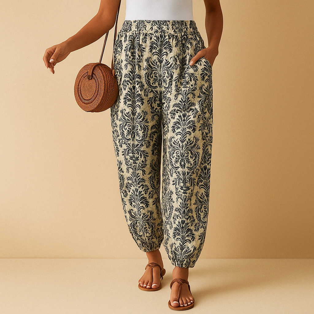 Liora | Stylish High Waist Pants with Boho Flair for Women