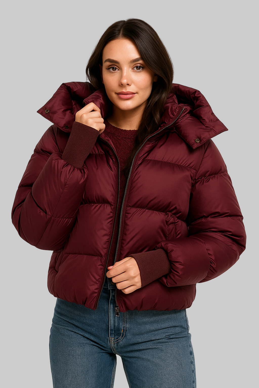 Bordeaux Women's Jacket Winter | Lightweight Quilted with Hood
