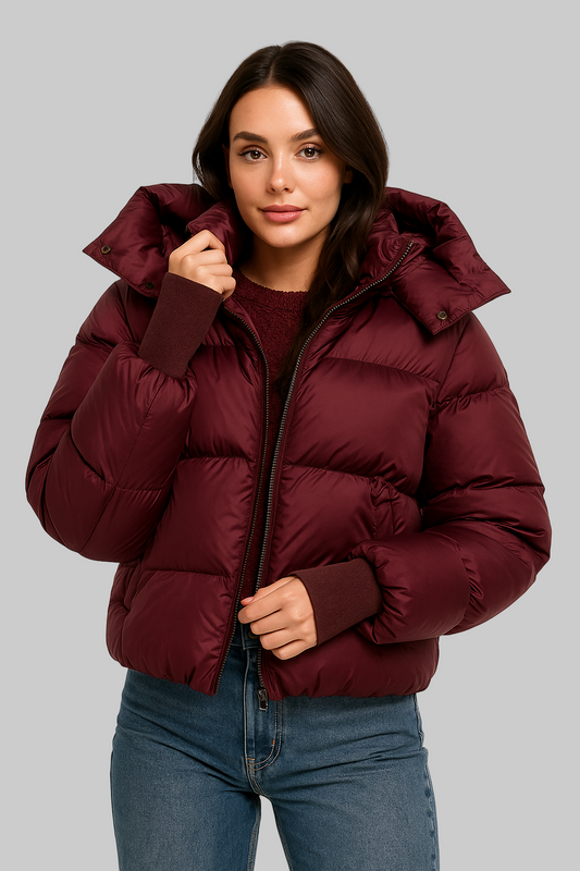 Bordeaux Women's Jacket Winter | Lightweight Quilted with Hood