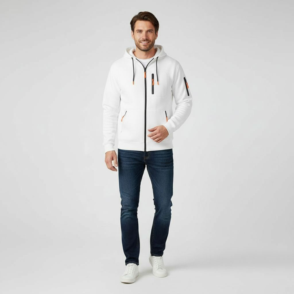 Men's Hoodie | Breathable Cotton Blend, Practical Pockets
