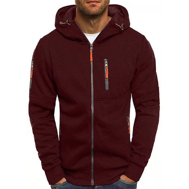 Men's Hoodie | Breathable Cotton Blend, Practical Pockets