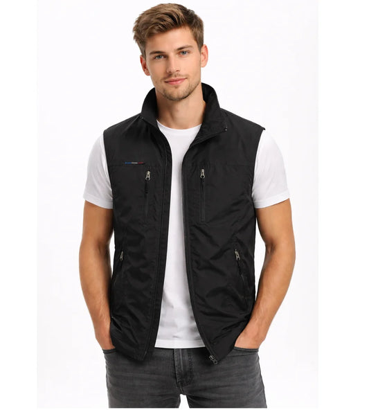 Bren Men's Outdoor Vest | Lightweight Fabric, Stand-up Collar, Practical Pockets 0
