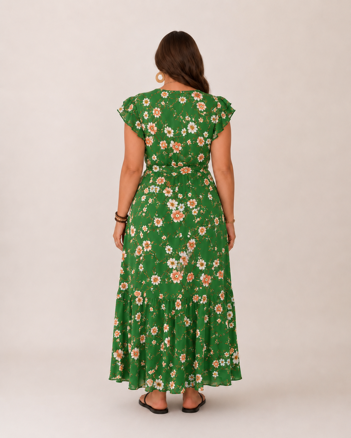 Brielle Women's Maxi Dress | Floral Print, Flattering Wrap Fit, Plus Size Available 8