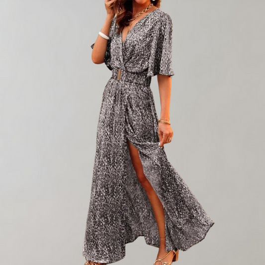 ALYSIA | Summer Maxi Wrap Dress with Feminine Fit