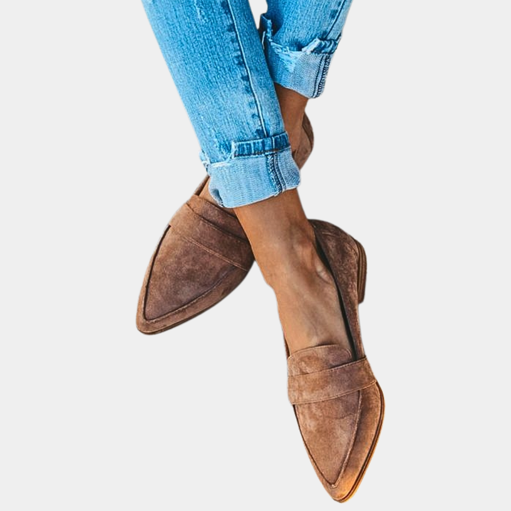 JANELLE | Suede-Look Slip-Ons for Women