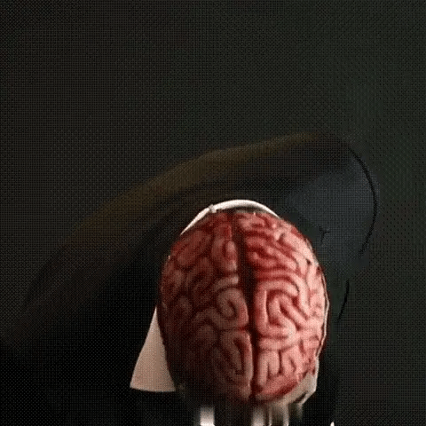 Caden Adult Scary Halloween Mask | Realistic Skeleton with Brain Detail, Flexible Latex 2