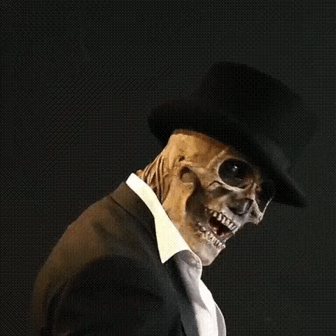 Caden Adult Scary Halloween Mask | Realistic Skeleton with Brain Detail, Flexible Latex 3