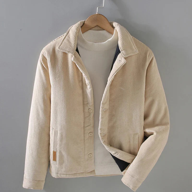 Caden Men's Corduroy Jacket | Fine Wale Fabric, Classic Point Collar 2