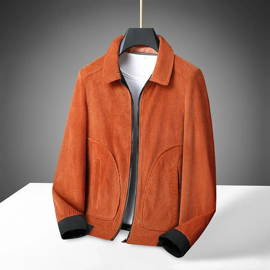 Caden Women's Corduroy Bomber Jacket | Relaxed Fit, Ribbed Cuffs 0