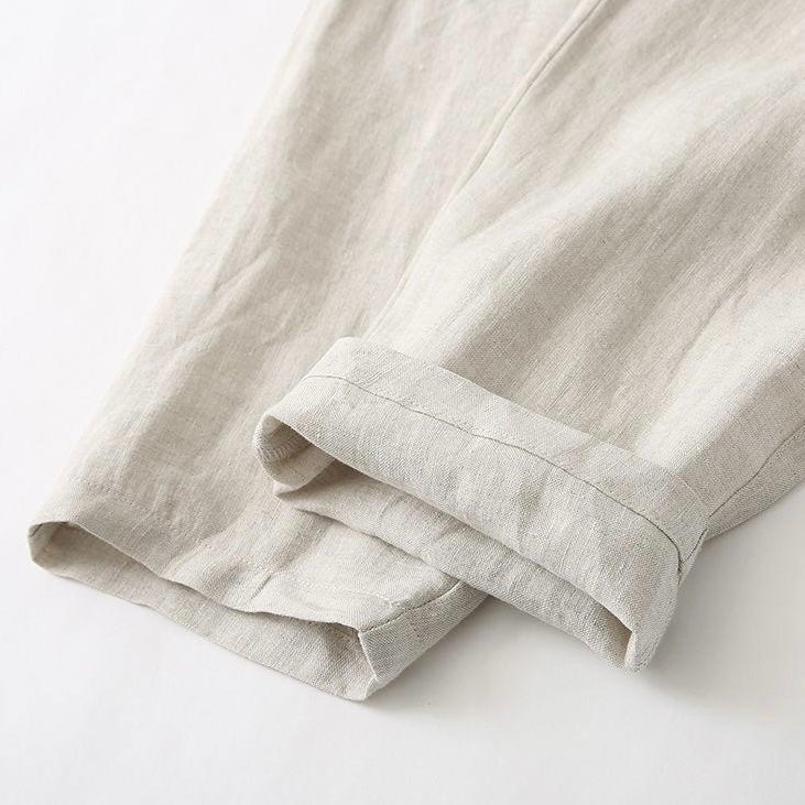 Caden Women's Linen Pants | Lightweight Lace-Up Front, Relaxed Fit 7