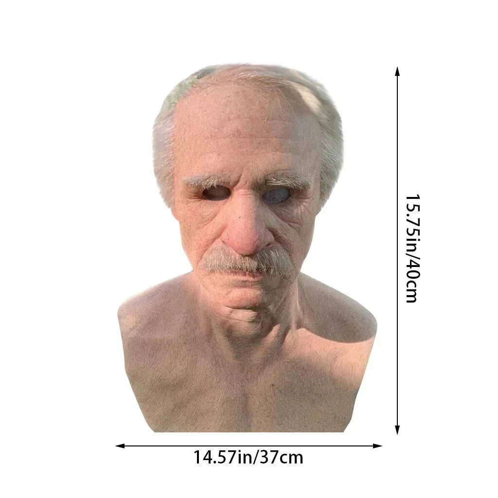 Calvin Scary Halloween Mask for Adults | Realistic Latex, Movable Mouth 4