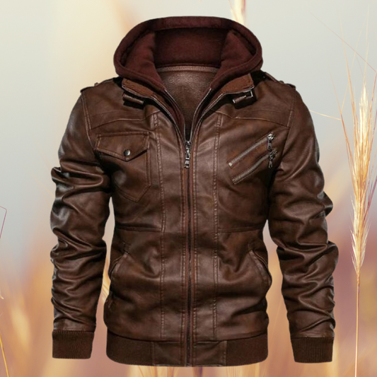 Cameron Men's Casual Motorcycle Jacket | High-Quality Faux Leather 0