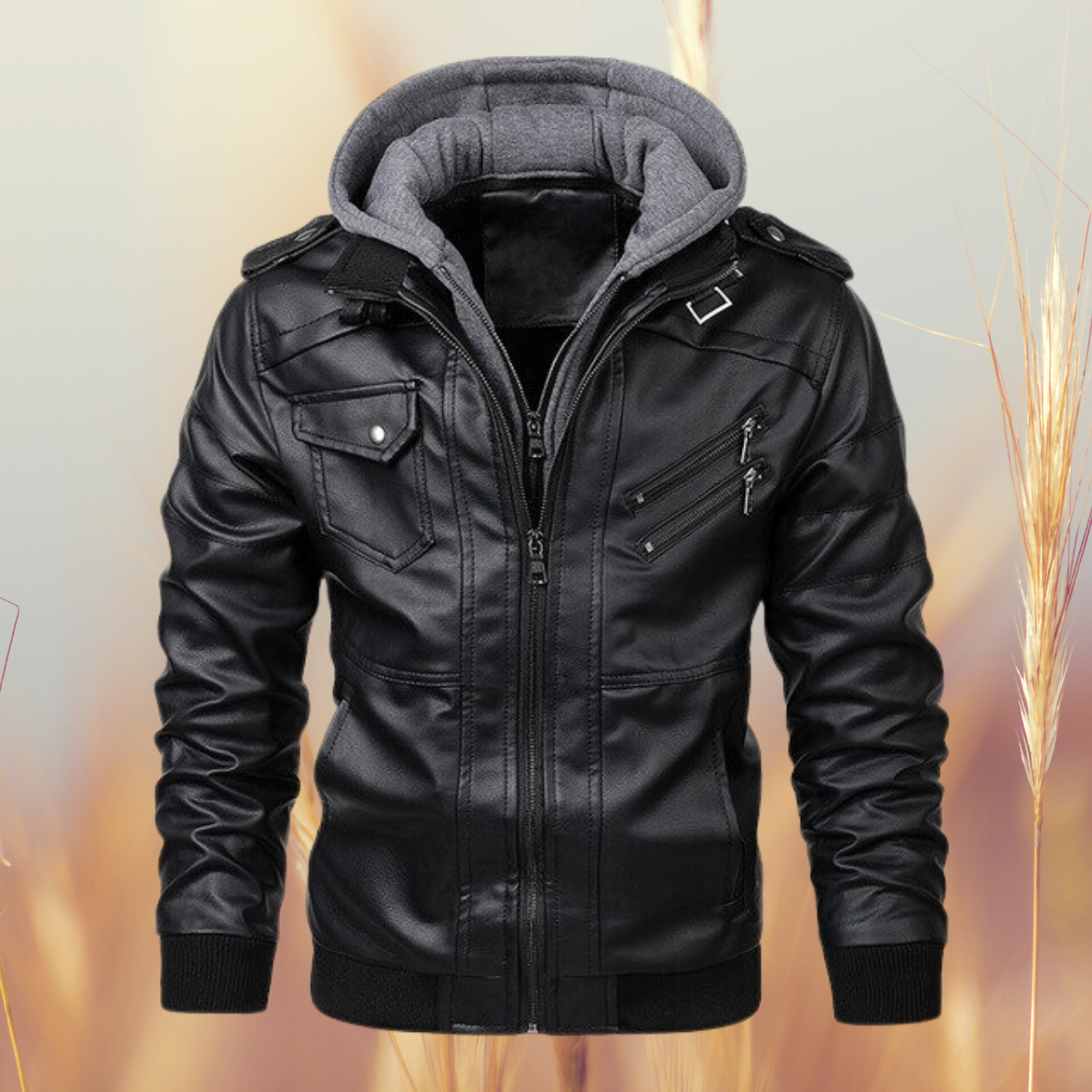 Cameron Men's Casual Motorcycle Jacket | High-Quality Faux Leather 2