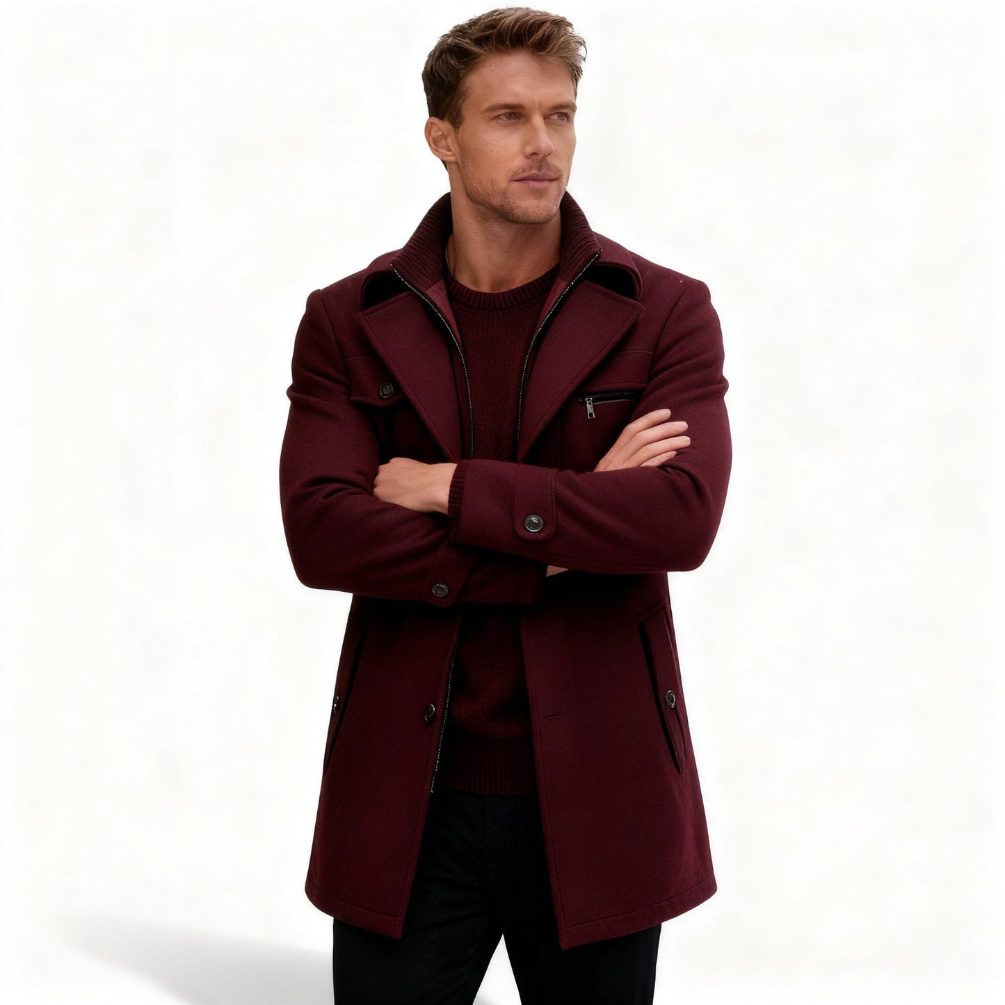 Caro Men's Winter Coat | Water-Repellent, Elegant Business Style 3