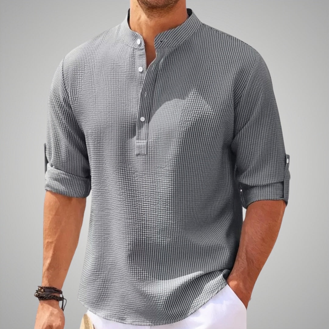 Carter Men's Quarter Top Shirt | Breathable Fabric, Elegant Design 0