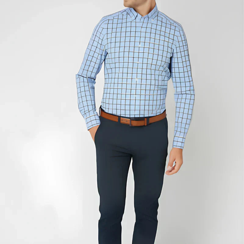 Carter Men's Shirt | Premium Cotton, Classic Check Pattern 4