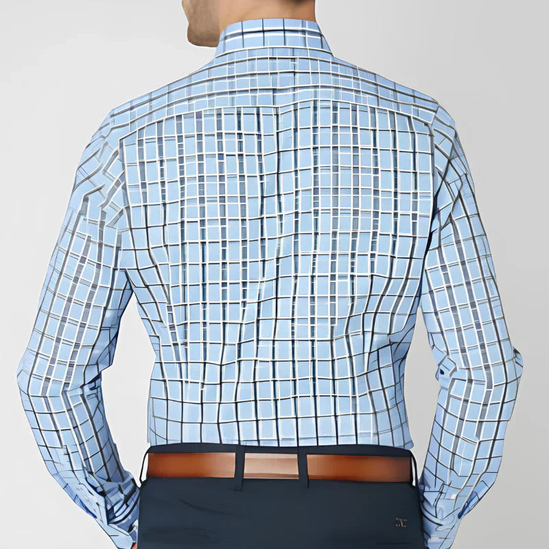 Carter Men's Shirt | Premium Cotton, Classic Check Pattern 5