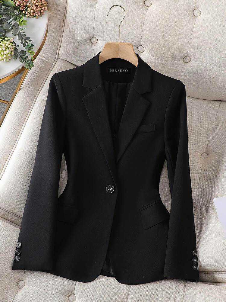 Celia Women's Black Blazer | Tailored Fit, Timeless Design 3