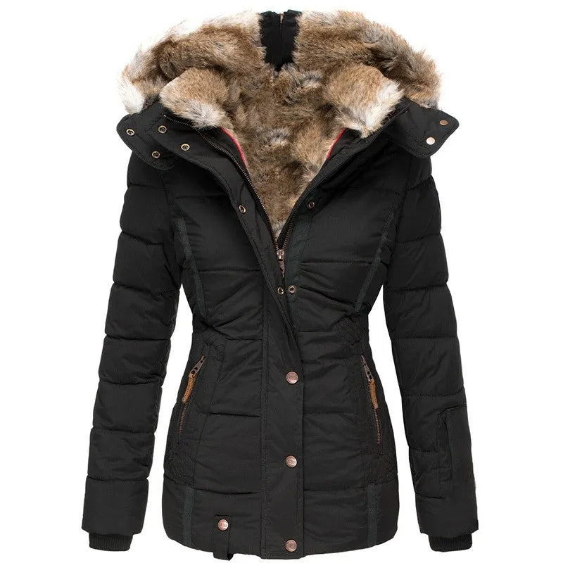 Chic Ladies Winter Coat | High-Quality Polyester, Elegant and Comfortable
