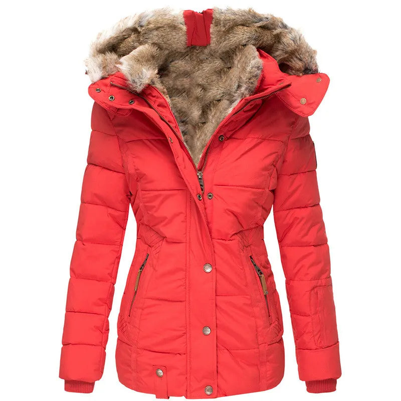 Chic Ladies Winter Coat | High-Quality Polyester, Elegant and Comfortable