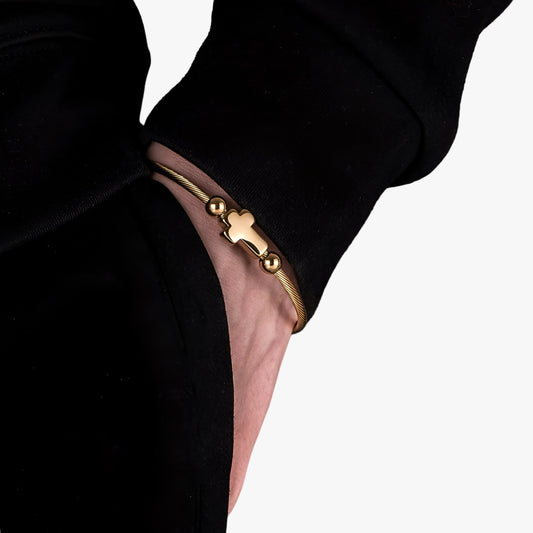 Cleo Women's Bracelet | Stainless Steel Cross, Hypoallergenic 1