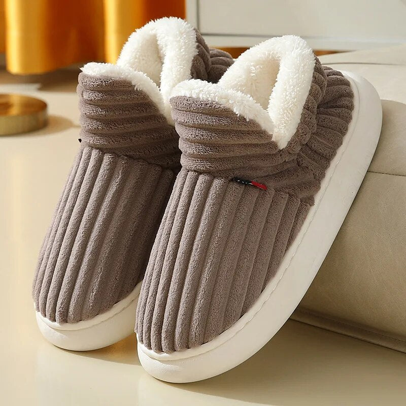 Coco Ladies Slippers | Soft Sherpa Fleece, Non-Slip Rubber Sole