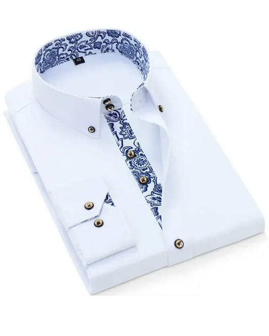 Cyrus Men's Dress Shirt | 100% Premium Cotton, Tailored Fit 1