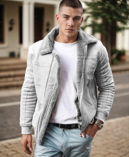 Daan Men's Winter Coat | Luxe Shearling Lining, Warm & Comfortable