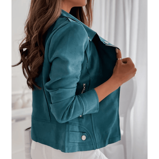 Women’s Long Sleeve Zipper Jacket – Chic & Versatile