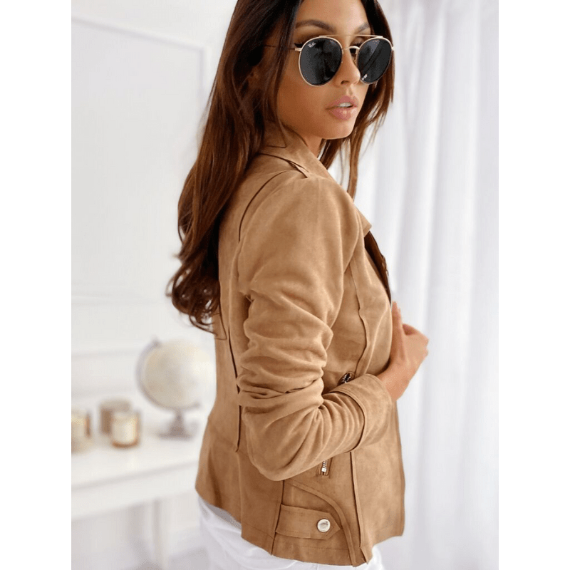 Women’s Long Sleeve Zipper Jacket – Chic & Versatile