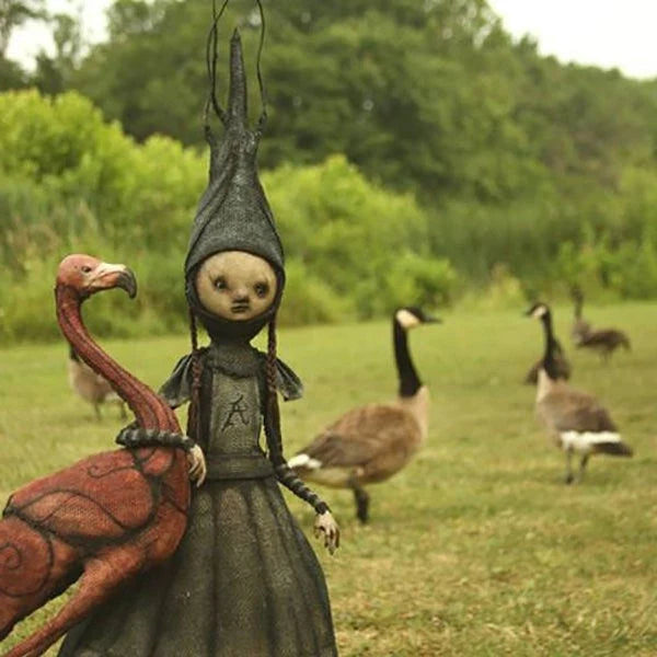 Dara Gothic Witch Figurines | Durable Resin, Halloween Decoration 3