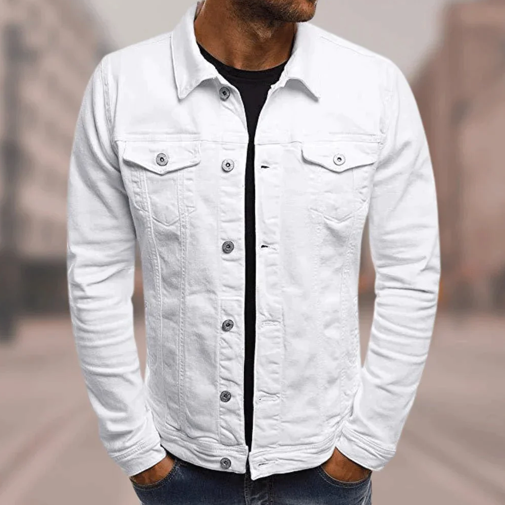 Dare Men's Denim Jacket | Slim Fit, Streetwear Style 4