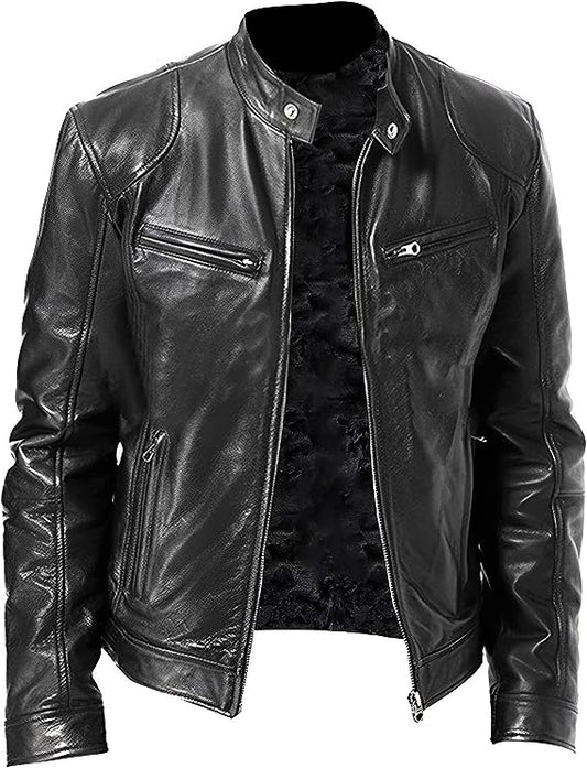 Dario Men's Leather Jacket | Timeless Elegance 0