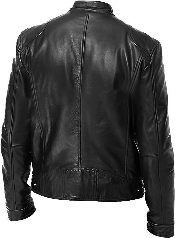 Dario Men's Leather Jacket | Timeless Elegance 7