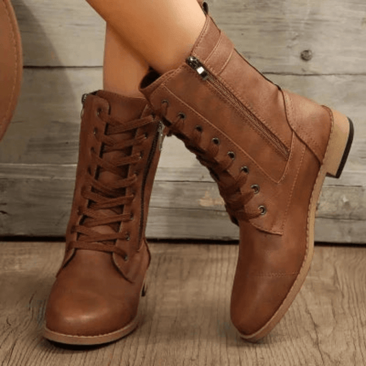 Demi Women's Boots | Chunky Low Heel, Comfortable and Durable