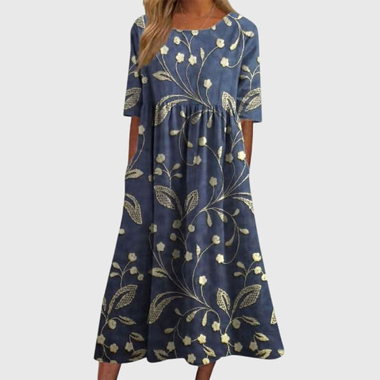 Diana Women's Dress | Elegant Embroidery, Flattering Fit 0