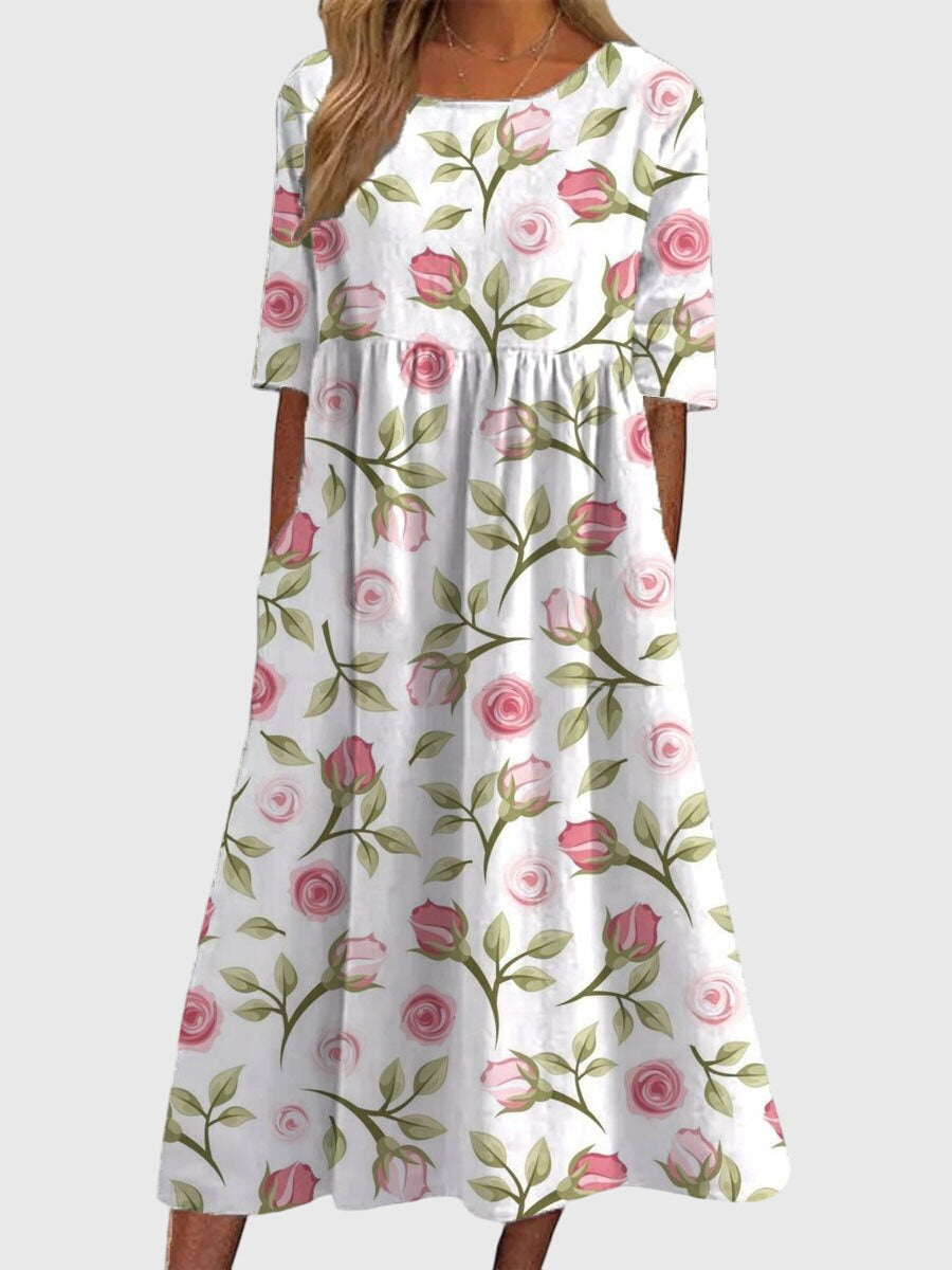 Diana Women's Dress | Elegant Embroidery, Flattering Fit 7