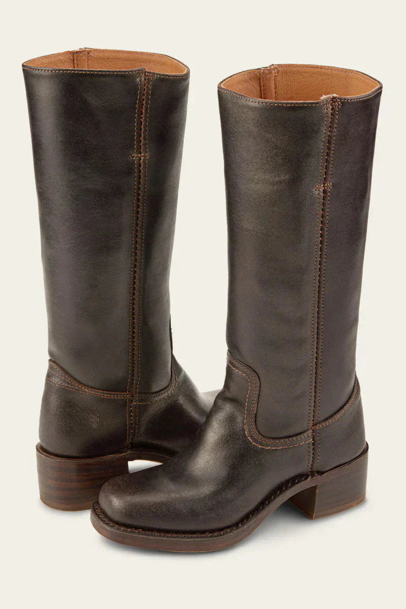 Diva Ladies High Boots | Faux Leather with Block Heel, Comfortable and Stylish