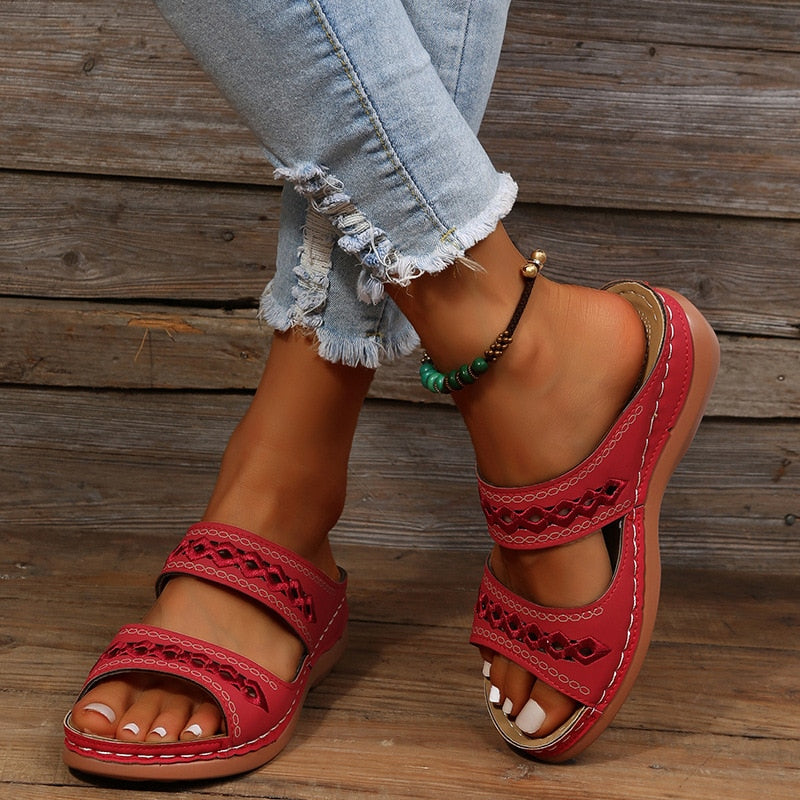 Dora Women's Sandals | Orthopedic Comfort, Retro Design 0